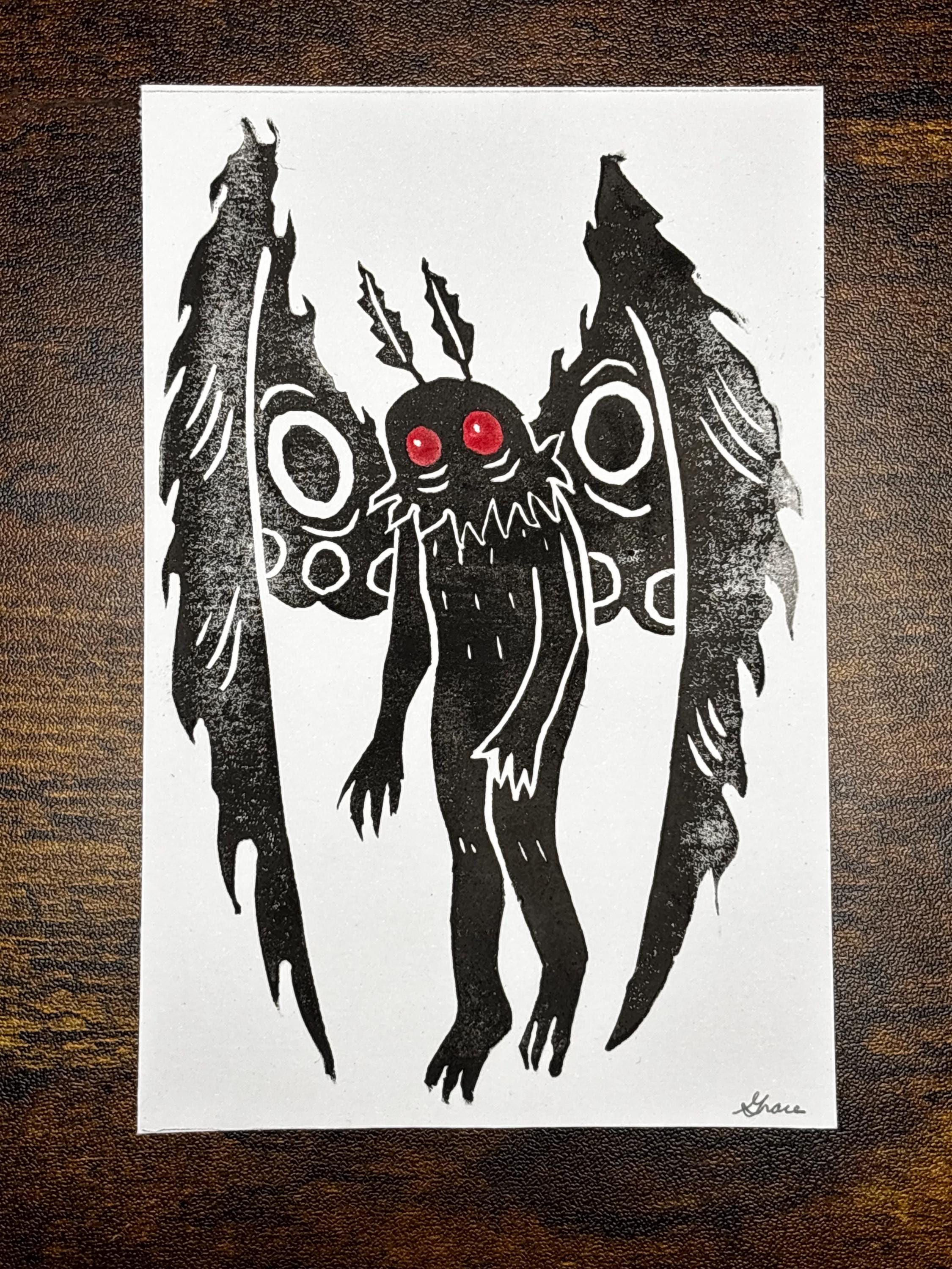 Printable Mothman Mothman Print - Etsy