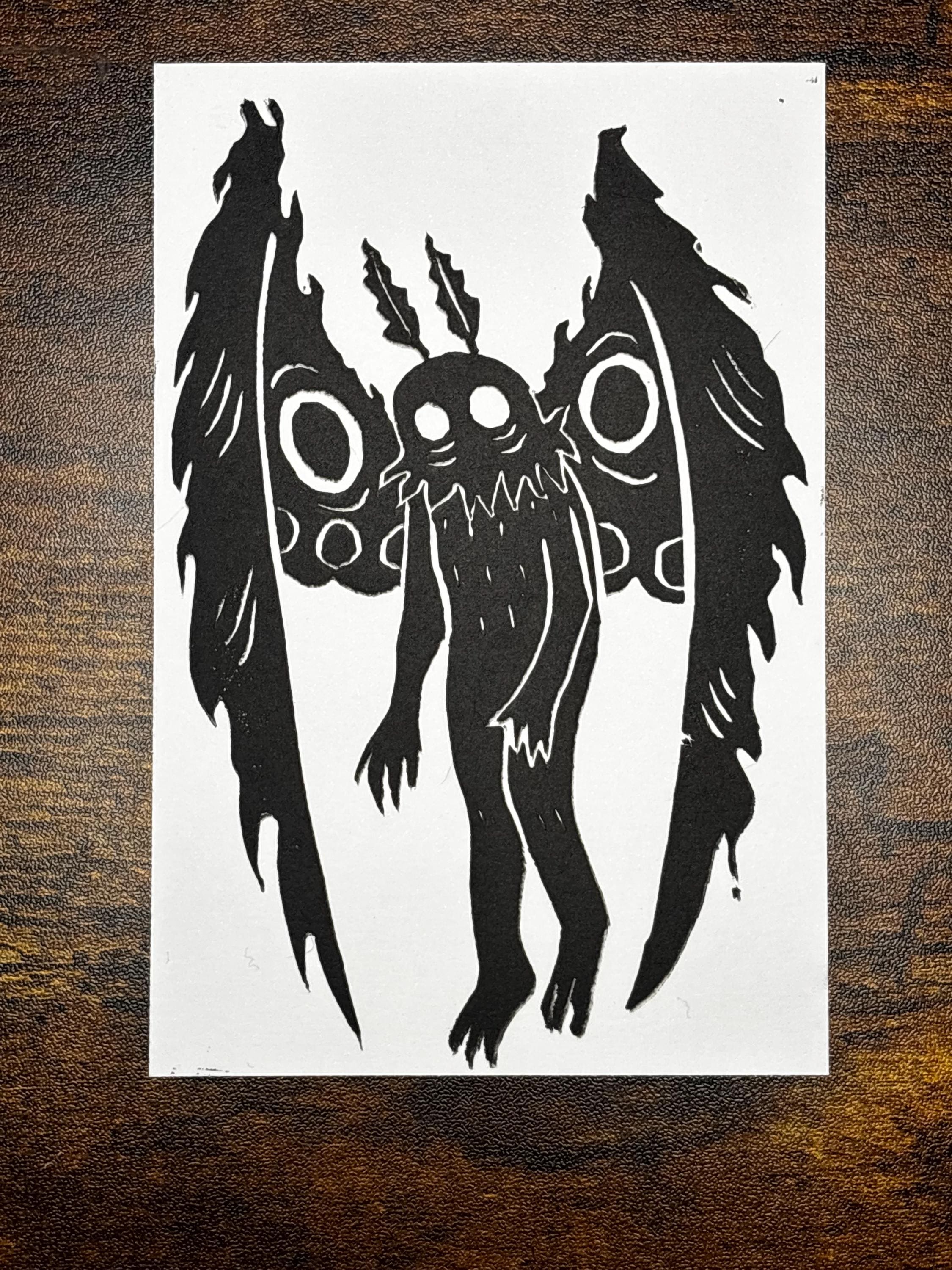 Mothman Print - Etsy