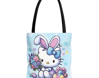 Borsa tote Hello Kitty coniglietto pasquale / Bouquet di coniglietti pastello