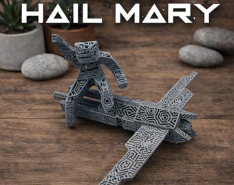 Project Hail Mary Grace and Ship 3D Printed Display, Sci-Fi Desk Decor, PLA Model