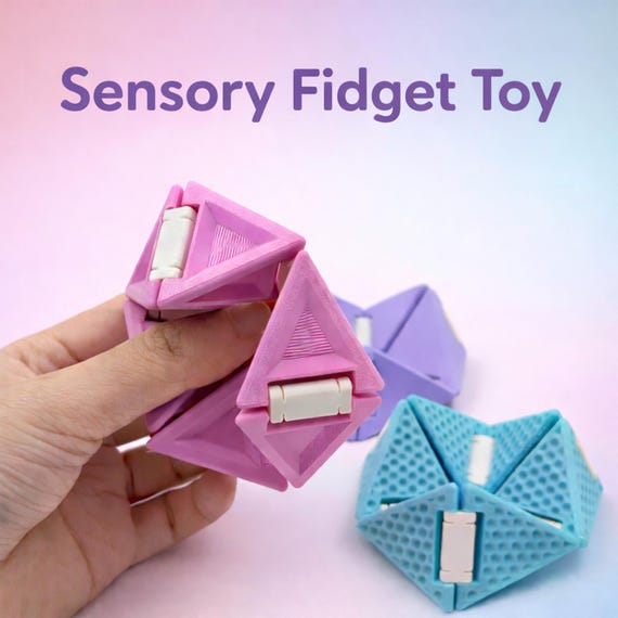 3D-Printed Infinity Flip Fidget Cube
