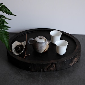 Jingdezhen Chai Shao theepot, gebakken in een houtoven – 170 ml | Middelwitte klei, ongebakken en natuurlijke asmarkeringen #210