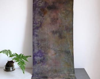 161 Hand-Dyed Botanical Cotton Fabric – Plant Dyed Textiles for Gong Fu Cha 161 Dusk Veil