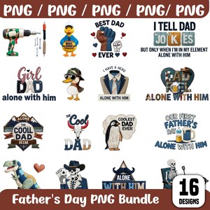 Könnte beinhalten: Eine Sammlung von 16 PNG-Designs zum Vatertag. Die Designs enthalten Texte wie "Bester Papa aller Zeiten", "Coolster Papa aller Zeiten" und "Unser erster Vatertag". Die Bilder zeigen eine Vielzahl von Grafiken, darunter eine Bohrmaschine.