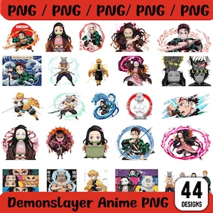 Demonslayer Anime, PNG Designs, T-Shirt, Hoodie Graphics, Digital Download