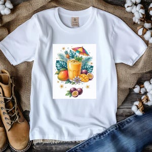 Summer Vibes PNG Bundle, Tropical Beach Clipart, Retro Beach Sublimation, Summer Vacation Graphics image 6