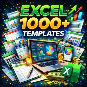 1000+ Excel Templates Bundle for Business Finance Accounting and Planning