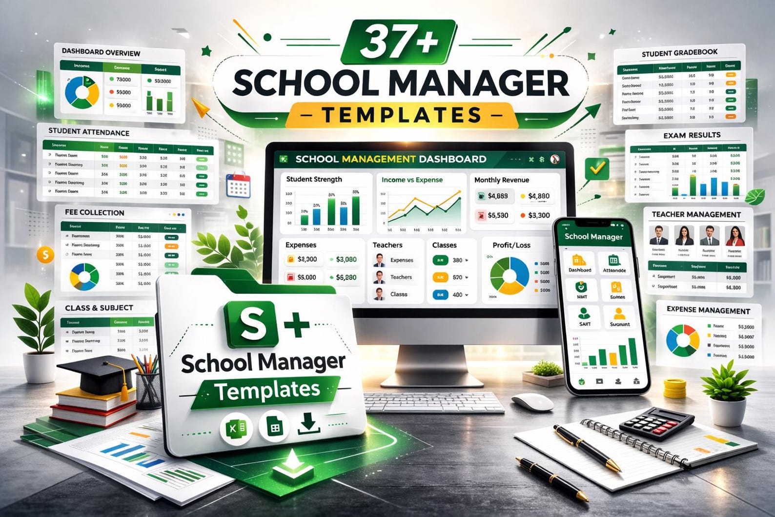 37+ School Manager Templates for Excel and Google Sheets | Student ...