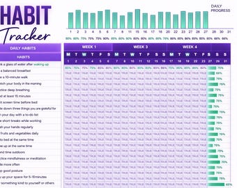 Dark Mode Digital Life Planner for Google Sheets | Excel | Budget  Expense Tracker Habit & Task Organizer Savings Planner