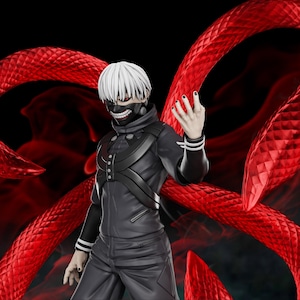 Kaneki STL File Half Ghoul Awakening Battle Display Statue