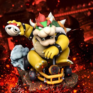 Bowser STL File King Monster Turtle Throne Statue