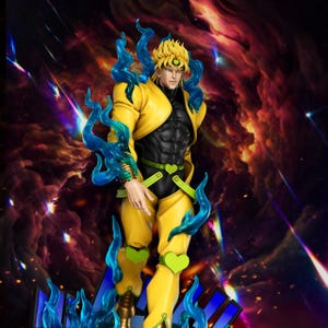 Dio Brando STL File Time-Stop Tyrant Display Statue