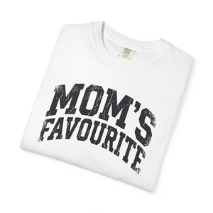 Comfort Colors Unisex Moms Favorite Shirt, Funny Mothers Day Shirt, Favorite Daughter Son Tee, Retro Graphic Tee Gift