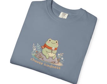 Frogcore Meme Tee, Frogcore Shirt, Comfort Colors T-Shirt | Choose Kindness Frog Graphic Tee