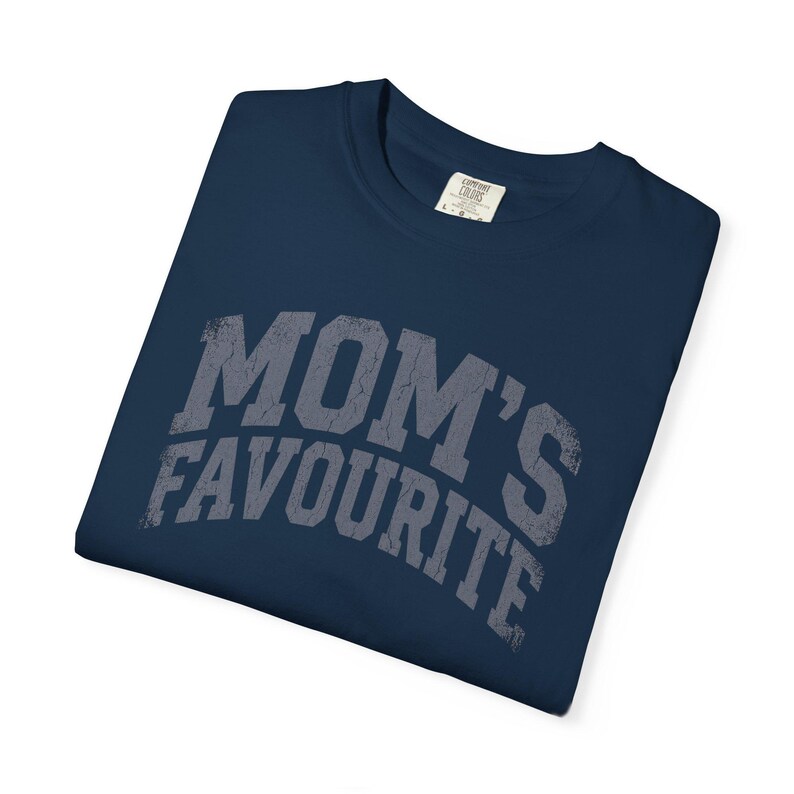 Comfort Colors Unisex Moms Favorite Shirt, Funny Mothers Day Shirt, Favorite Daughter Son Tee, Retro Graphic Tee Gift