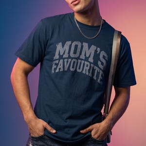 Comfort Colors Unisex Moms Favorite Shirt, Funny Mothers Day Shirt, Favorite Daughter Son Tee, Retro Graphic Tee Gift