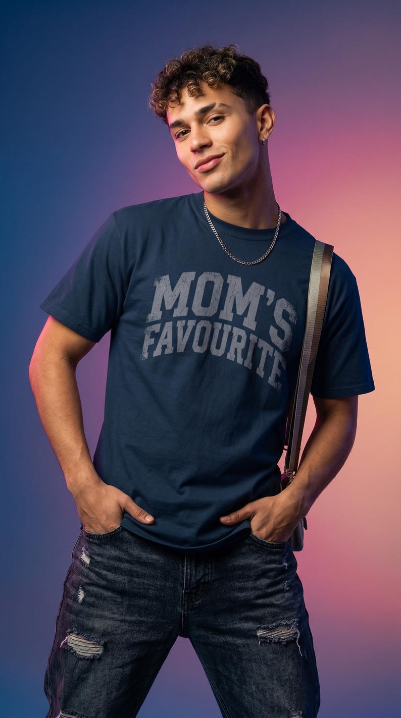 Comfort Colors Unisex Moms Favorite Shirt, Funny Mothers Day Shirt, Favorite Daughter Son Tee, Retro Graphic Tee Gift