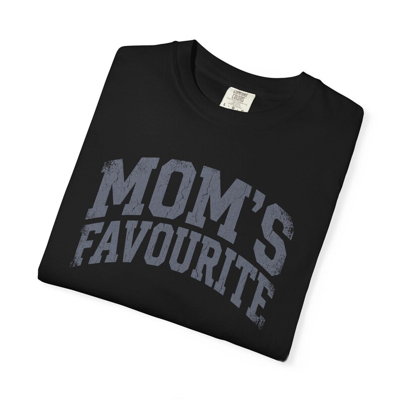 Comfort Colors Unisex Moms Favorite Shirt, Funny Mothers Day Shirt, Favorite Daughter Son Tee, Retro Graphic Tee Gift