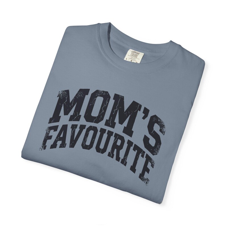 Comfort Colors Unisex Moms Favorite Shirt, Funny Mothers Day Shirt, Favorite Daughter Son Tee, Retro Graphic Tee Gift
