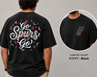 Retro Go Spur Go San Antonio Basketball Shirt, Fiesta City Hoops Tee, Vintage 90s Style Sports Apparel