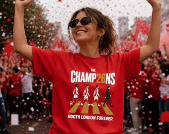 PL Champions 2026 Shirt, North London Forever Tee, Arsena Fan T-Shirt, Premier L Champions Tee, Football Celebration Shirt