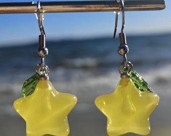 Paopu Fruit Earrings – Kingdom Hearts Inspired Stainless Steel Jewelry