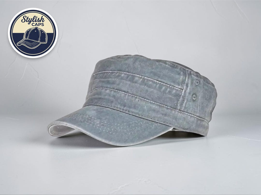 Top Out Cap Washed Cotton Flat Top Cap | Adjustable Streetwear Hat for Travel - Etsy