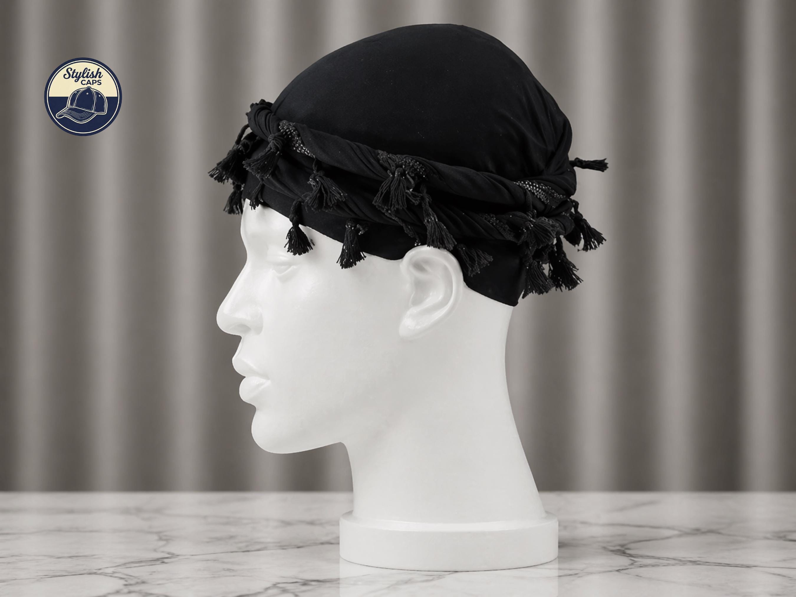 Vintage 1960s Holt Renfrew Black Draped Hat Turban Style Textured Minimalist Hat Holt Renfrew Hat - Etsy Canada main image 3