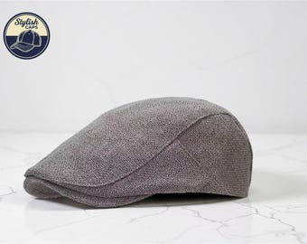 Men Women Flat Cap | Breathable Linen Blend Golf Driving Hat