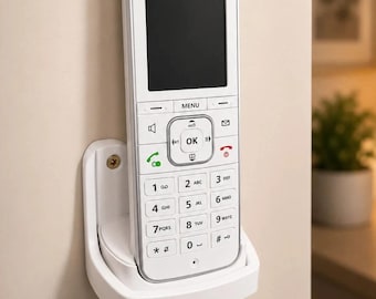 Soporte de pared compatible con AVM FRITZ!Fon C6 C5 C4 M2 X6 | Soporte de pared para teléfono | Soporte de pared para teléfono Fritz Fon