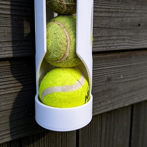 Tennisball Wandhalter für 3 Bälle | Tennis Ballhalter Wandmontage | Padel Ballhalter Display Sport Aufbewahrung Schwarz, Weiß