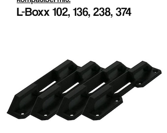 4x L-BOXX bracket mounting compatible with Bosch Sortimo 102 136 238 374