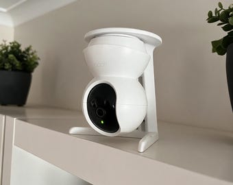 Table stand compatible with TP-Link Tapo C200 | Camera stand, overhead | Security camera desktop stand holder, white