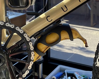 Soporte para plátanos de bicicleta | Soporte para botellas y plátanos M5 | Gadget divertido para bicicletas de carretera, gravel y MTB