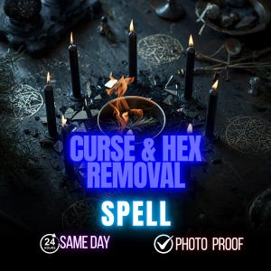 Curse & Hex Removal Spell, Aura Cleansing, Negative Energy Purification and Same Day Protection