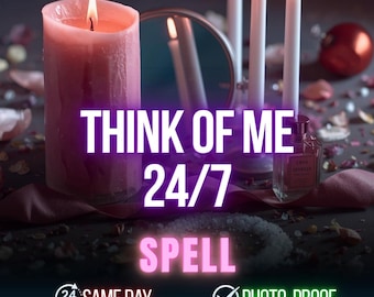 Think of Me Spell, Telepathic Attraction Ritual to Stay Constantly on Their Mind 24/7