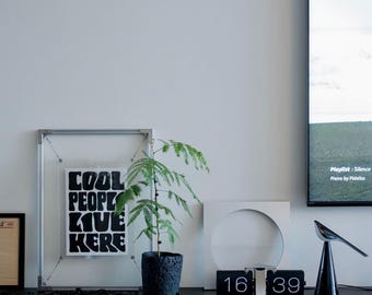 Industrial Floating Aluminum Photo Frame, Custom Mechanical Poster Display for Cyberpunk Art Decor