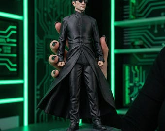 Neo Matrix cyberpunk-figuur 3D-model | STL-bestand (digitale download)