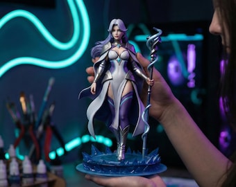 IJsmagiër-tovenares 3D-model | Fantasy Collectible STL-bestand (digitale download)