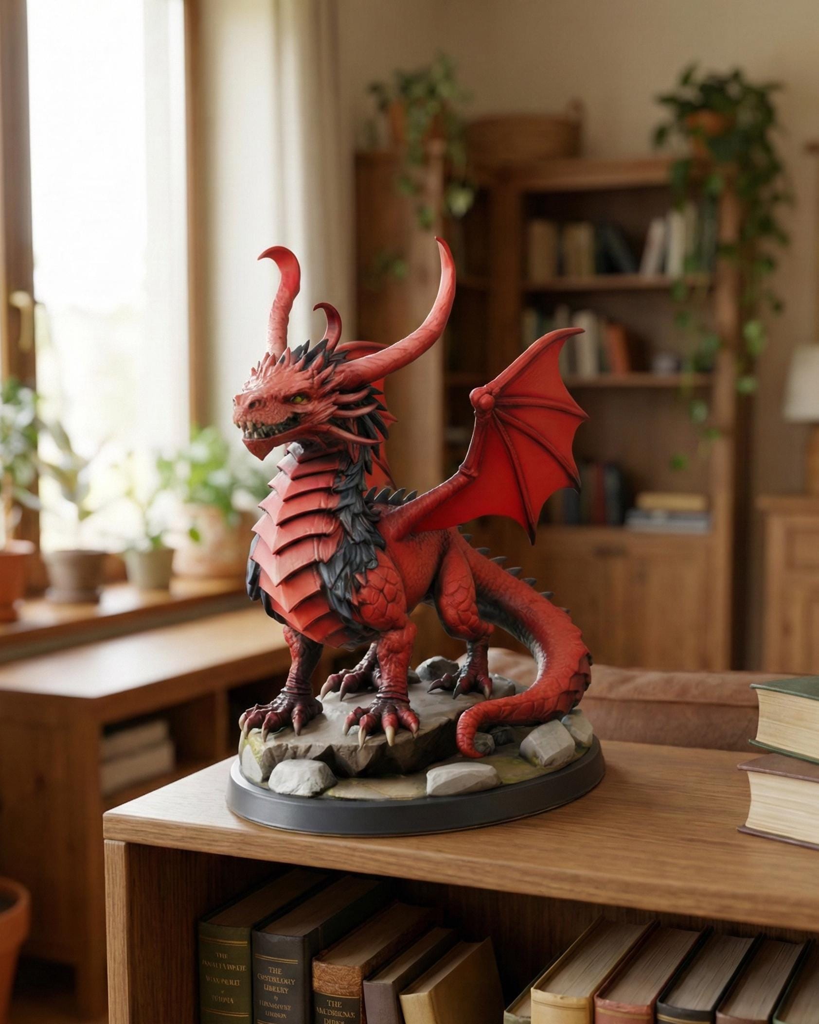 Ancient Red Dragon 3D Model | Fantasy RPG Boss STL File (digital ...