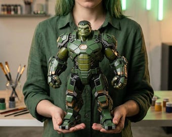 Iron Hulk 3D Model | Mecha Brute Collectible STL File (Digital Download)