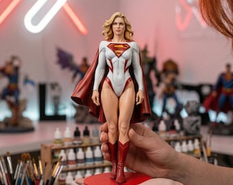 Superwoman Cape Female Heroine 3D Model | DC Comic Style STL File (Digital Download)