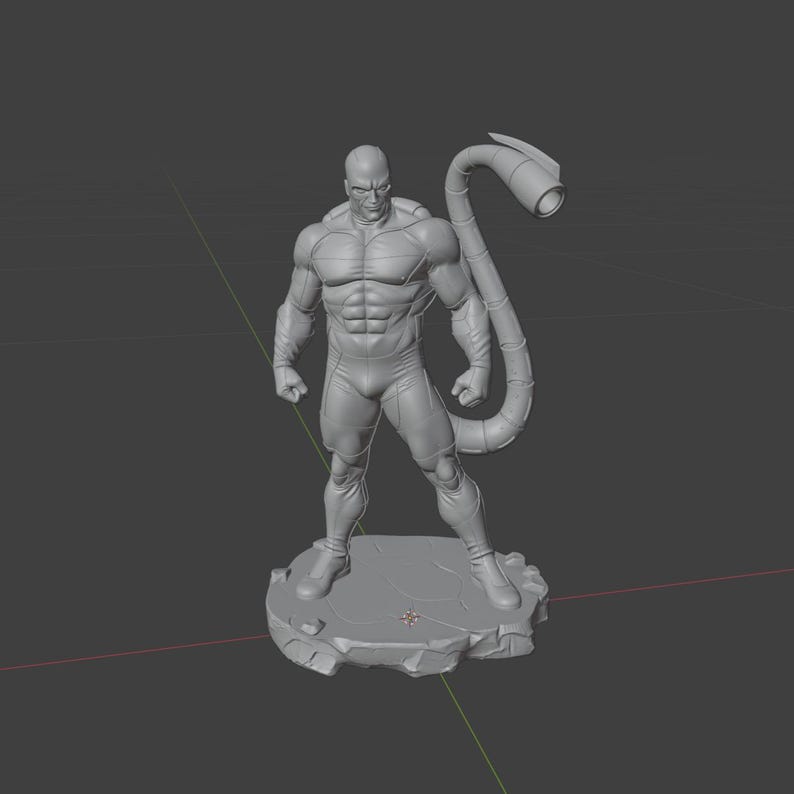 Cyber Scorpion 3D Model | Mechanical Villain Creature Statue | STL File Digital Download (9 Piece) image 13