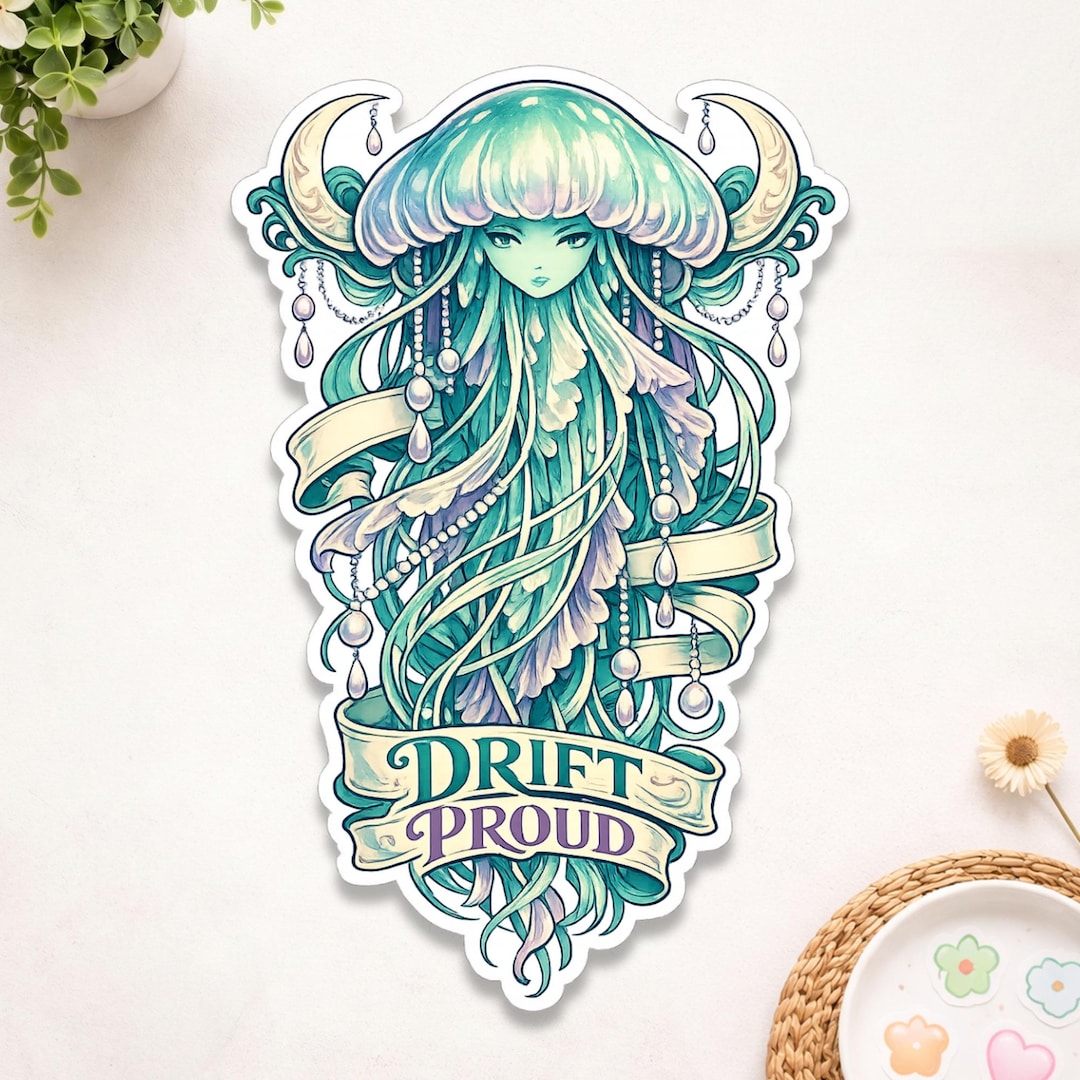 Rvus Sticker Anime Girl Sticker Gothic Fantasy Character Decal Cute Dark Aesthetic ...