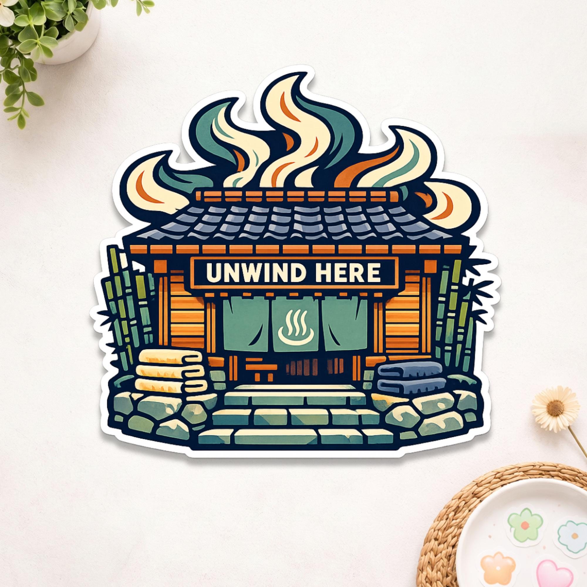 Japan Onsen Stickers - Etsy