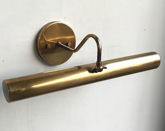 Raw Brass Vintage Picture Light | Solid Brass Wall Sconce