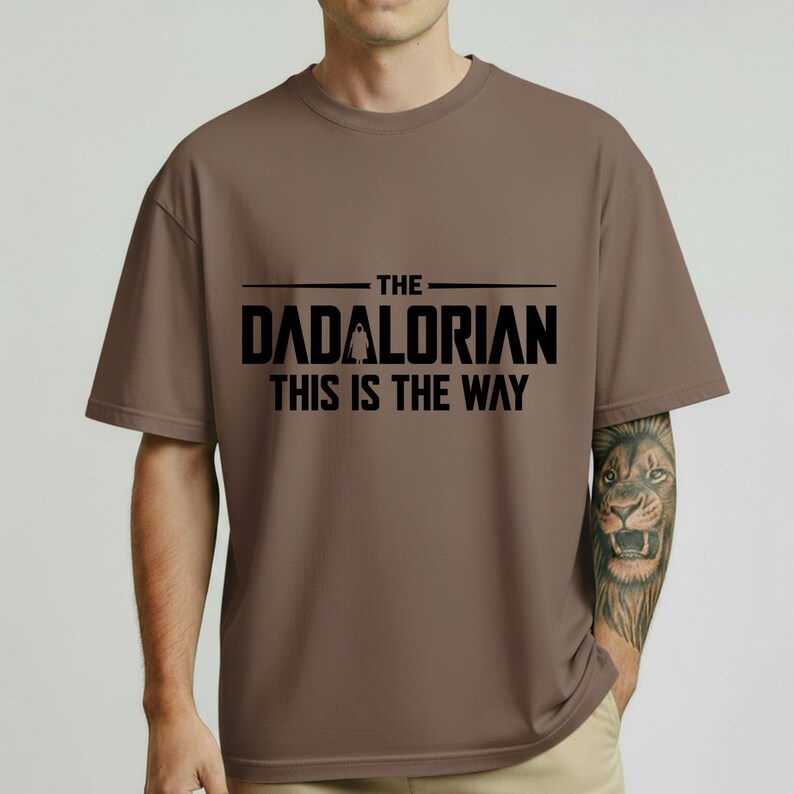 The Dadalorian Shirt, This Is The Way Graphic Tee, Star Wars Dad Gift, Funny Mandalorian Father's Day Present image 16