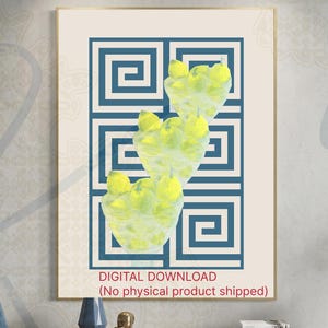 Mediterrane Früchte als Kunstdruck, Illustration, Illustration, Illustration, Illustration, Illustration