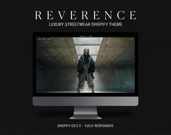 Shopify Theme | Streetwear Shopify Theme | Luxury Fashion Brand Website Template OS 2.0 With Editorial Lookbook Design For Clothing Startups