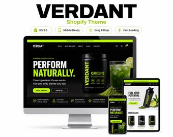 Shopify Theme Template For Beginners | No Code Ecommerce Store Design | Responsive Drag And Drop Website For Wellness Sellers
